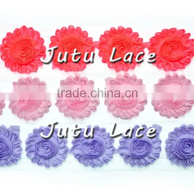 4'' shabby rose trim flower shabby rose flower by yard