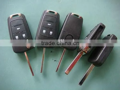 Tongda 3 buttons foldable remote blank key&remote key for Chevrolet Gruze