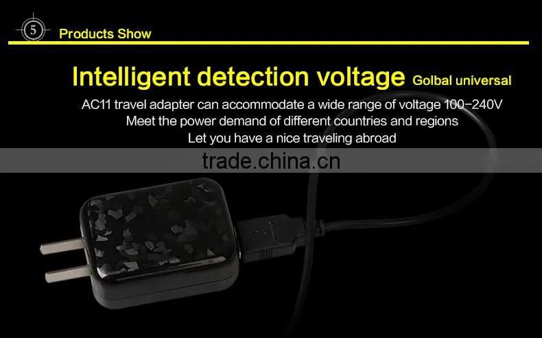 High Quality Mini Travel Charger With USB Output
