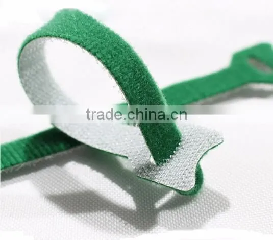 Cable organizer double side hook and loop cable ties with logo printing
