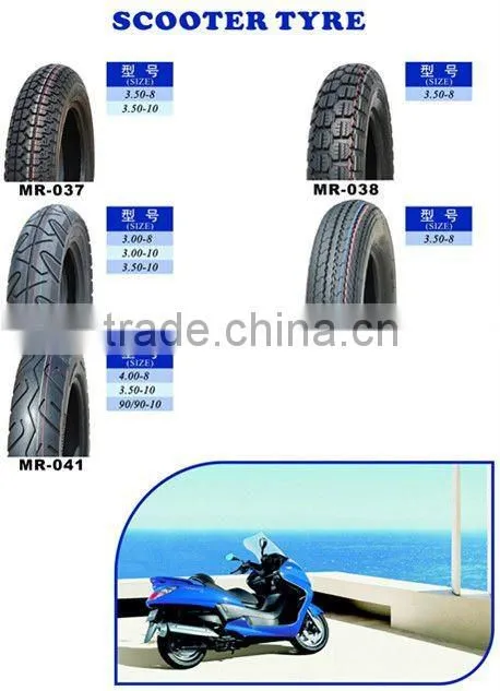 350-8 tire and tube for motorcycle