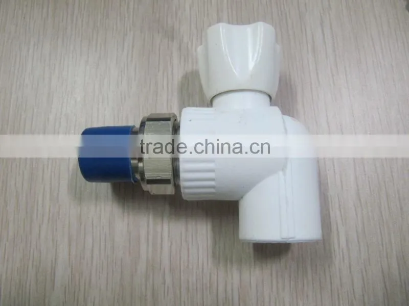 leak proof brass handle brass ball angle radiator valve/cheap price ppr thermostatic radiator control valve