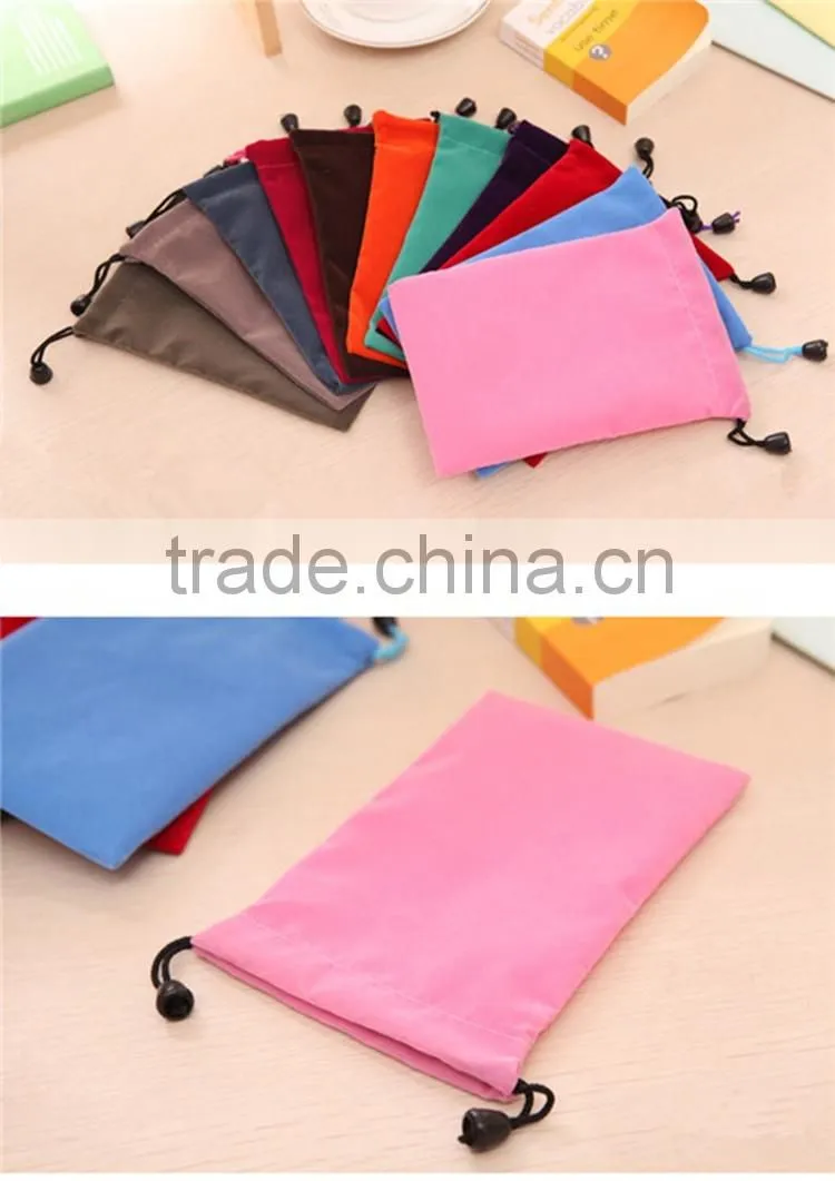 Promontion velvet fabre jewelry gift bag cheaper price