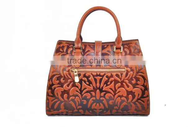 Fashion Trend Elegant Style Genuine Leather Handbag Wholesale