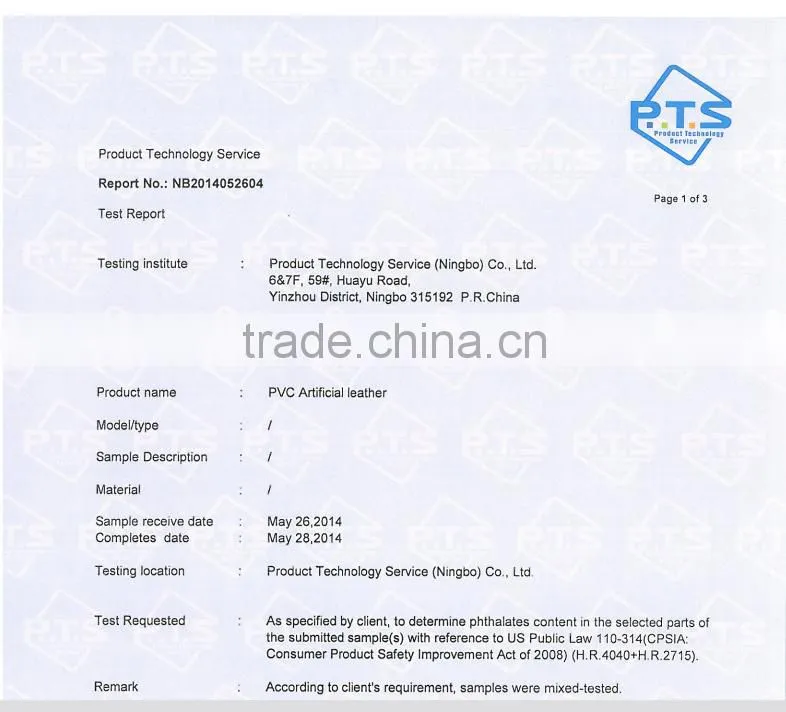 Washable pvc leather fabric for packaging and craft