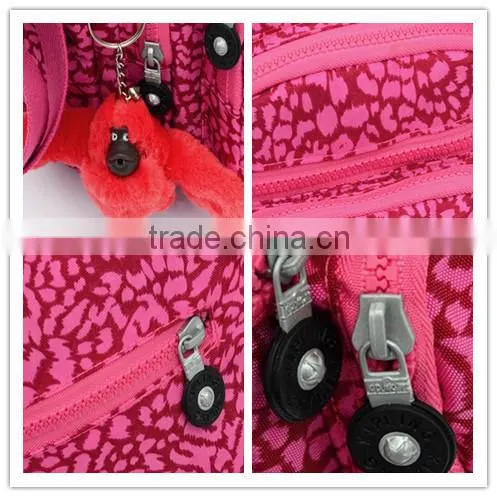 wholesale pink cottton fancy cotton shoulder bags with multi pockets