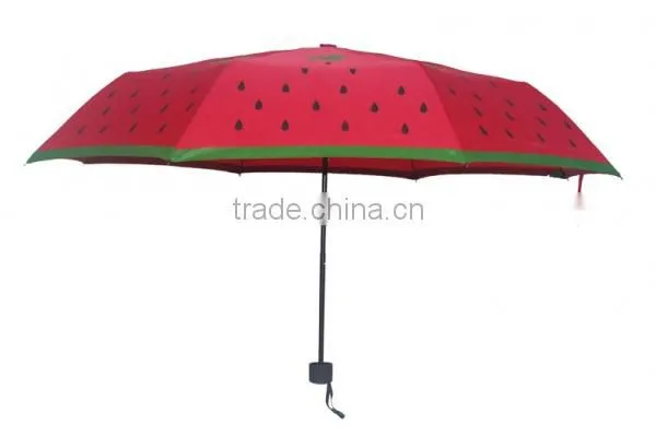 Metal Frame Material and Aluminum Metal Type umbrella with red color