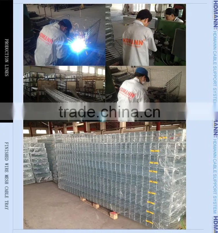 Specification electrical galvanised wire mesh cable tray with China oem supplier