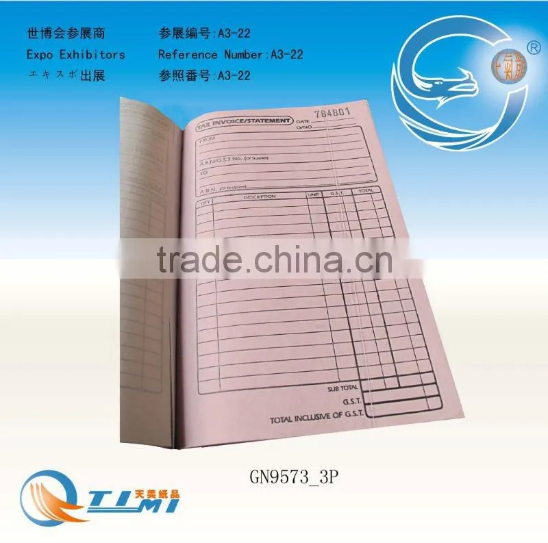 Tax Invoice and Statement Book,cash receipt book,restaurant small docket book,docket book,phone message book