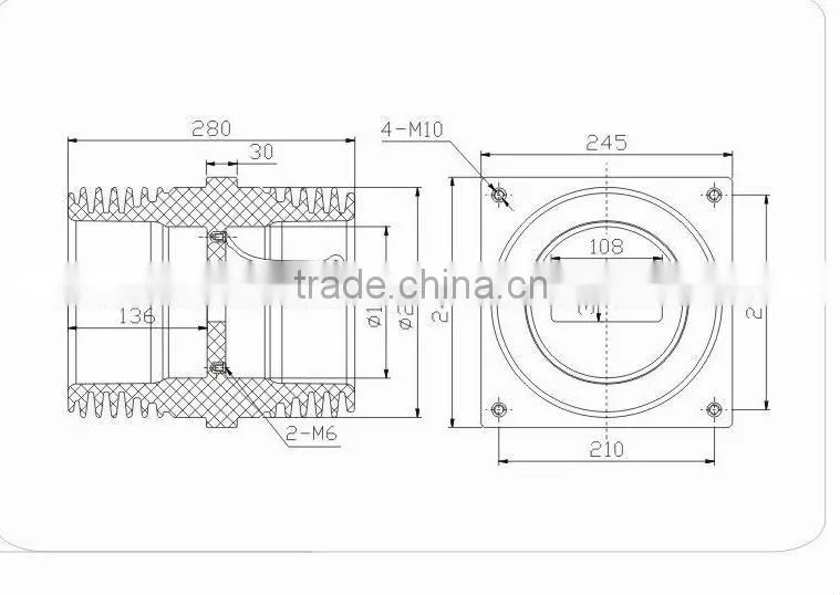 24kV Busbar Bushing for KYN28A-24 Electrical Switchgear