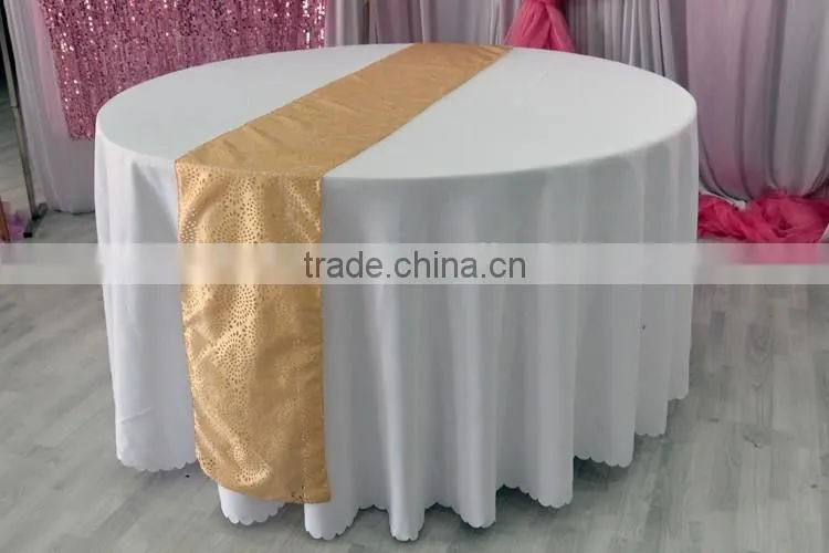 Hot sale wedding laser cut felt table runner for round tables