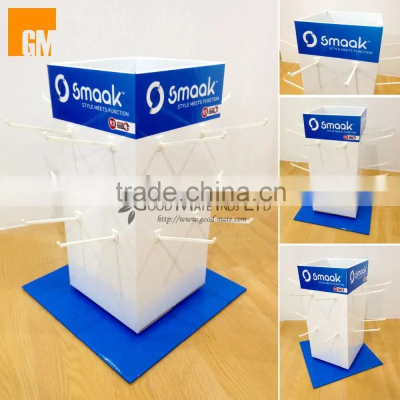 Cardboard Spinning Display Rack Counter Top Display