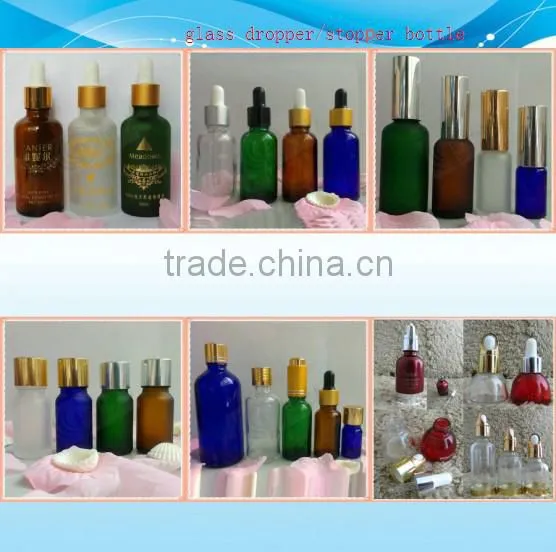 Slimming essenceoil bottle clear glass bottle with printing frosted glass bottle for essential oil