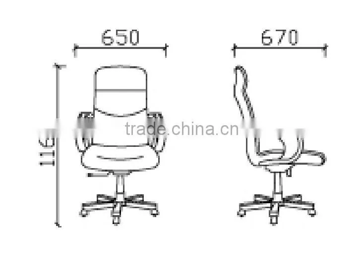 Wooden armrest leather office chairs adjustable armrest GZH-SJ1008AH