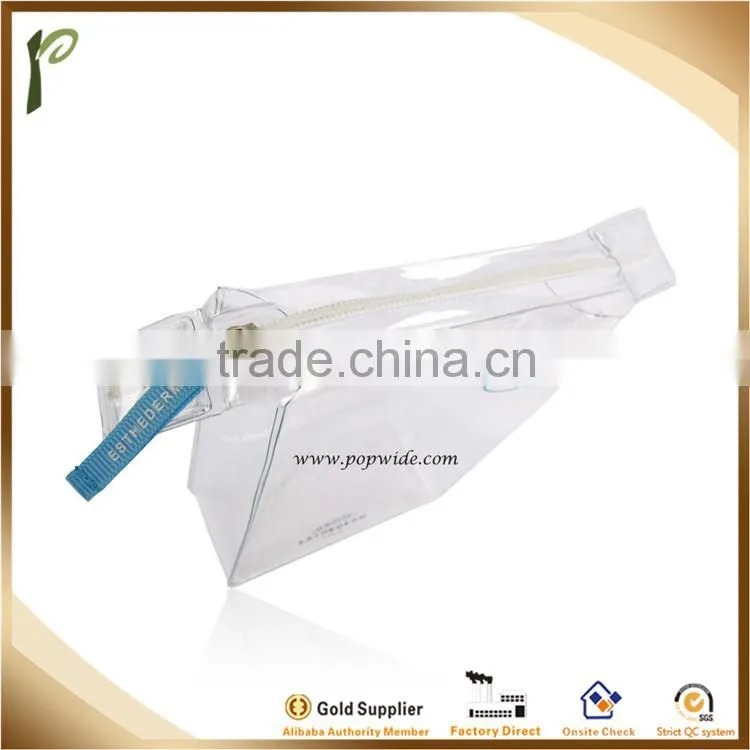 Popwide 2015 New Fashion High Quality Cheap Clear PVC Packaging Bag