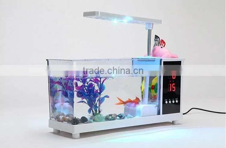 Multifunction USB desk fish tank Creative Lamp