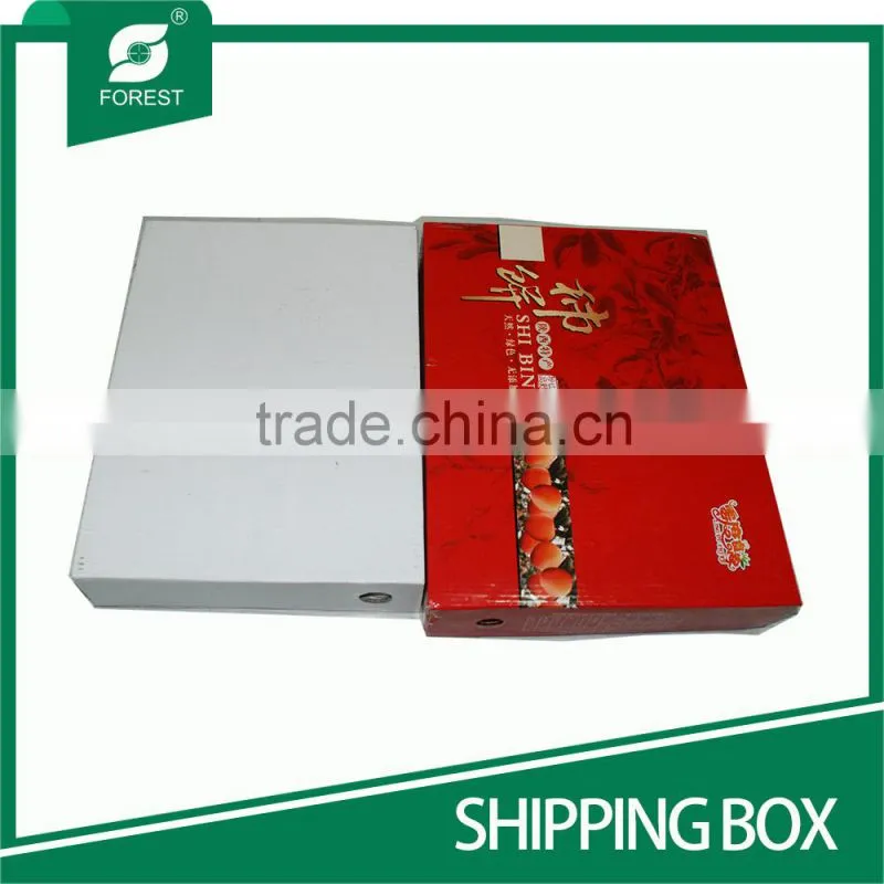 WAX-COATED CARDBOARD SHIPPING BOXES FOR PACKING FOOD WITH EMBOSSING LOGO