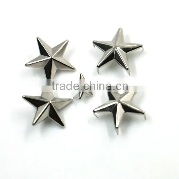 Cheap metal decorative nailhead star rivet for bags