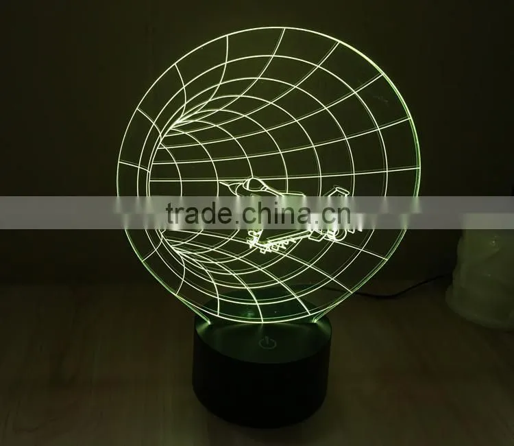 Color Changing 3D Space Craft Led Light