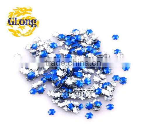 5mm Hot Fix Iron-on Nailhead Plum Blossom Aluminum DIY For Nail Art Bag Shoes Case Garment #GT098-5P(Mix-s)