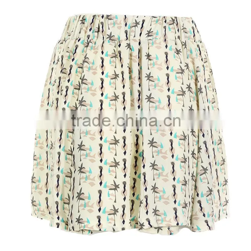 Fashion Casual printed lady skirt