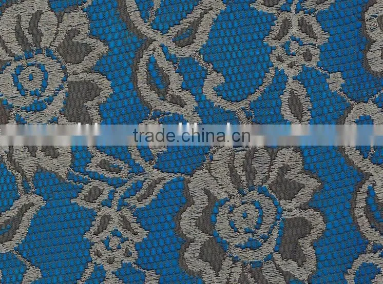 new design elastic nylon spandex lace fabric for bridal dress