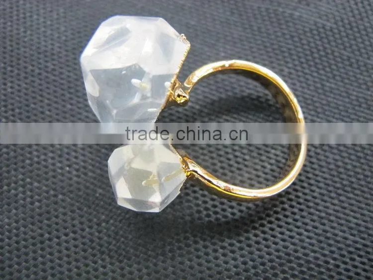 New style top sell 925 sterling silver blur gemstone rings