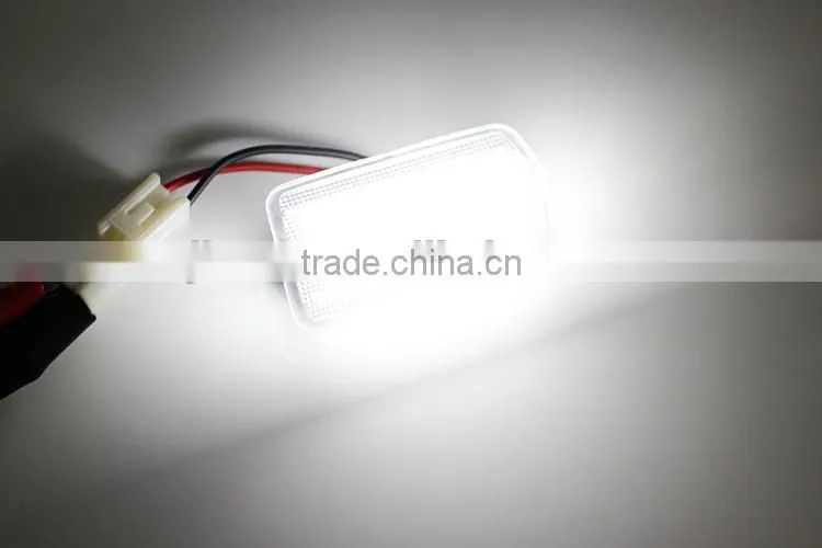 High quality ABS meterial led license plate light 12V number plate light for Toyota