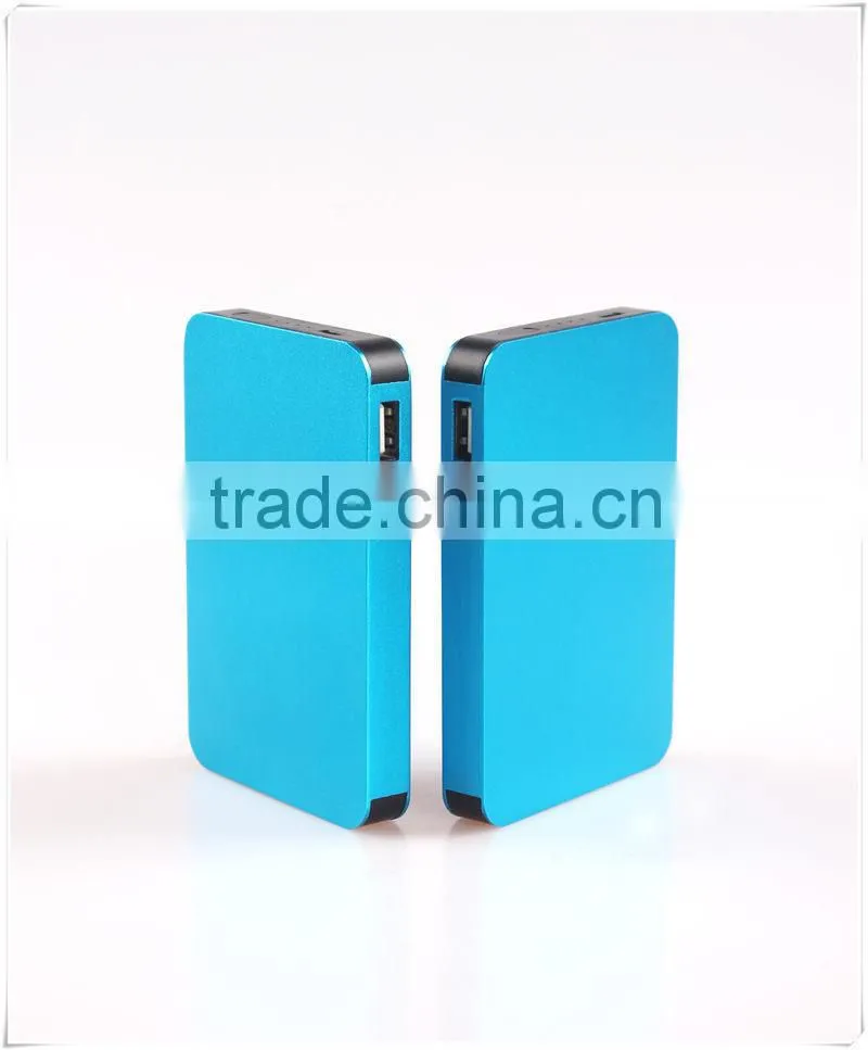 Aluminium 6000mah portable power bank mobile battery charger