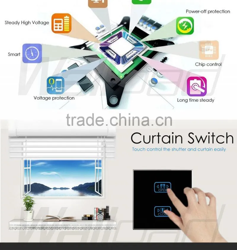 Hot Sale Wallpad White Glass LED Light Phone App Wireless 4 Gang 2/3 Way WIFI Remote and Touch Dimming Dimmer Wall Light Switch