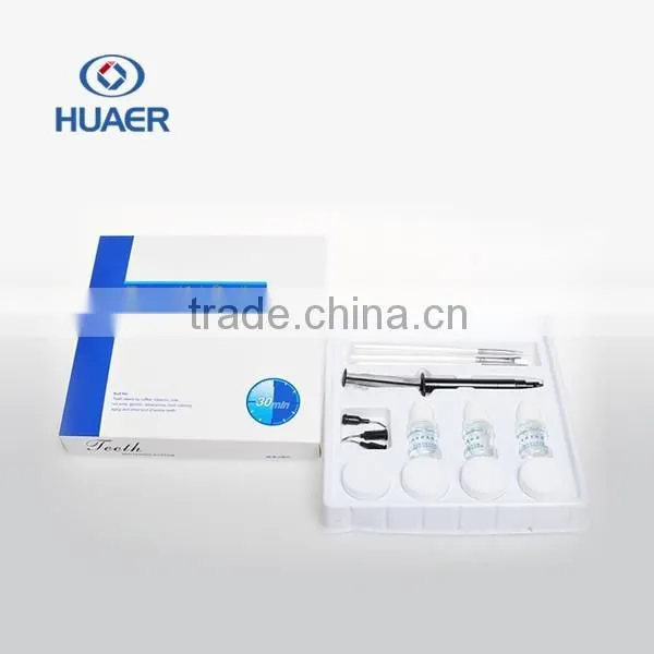 teeth whitening bleaching system gel kit