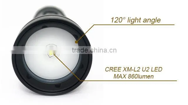 Rechargeable 120 wide angle scuba dive underwater video torch light