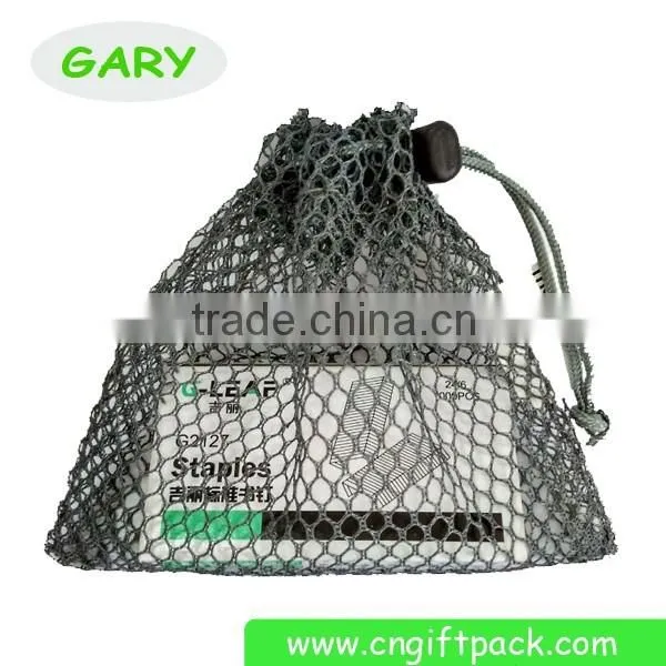 Wholesales mesh cosmetic bag drawstring mesh bag