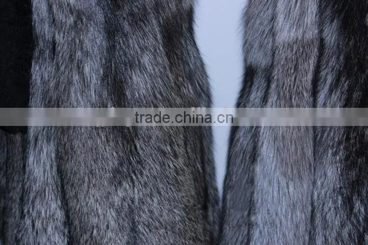 Top quality Natural Color fox fur Silver Fox Fur Skin