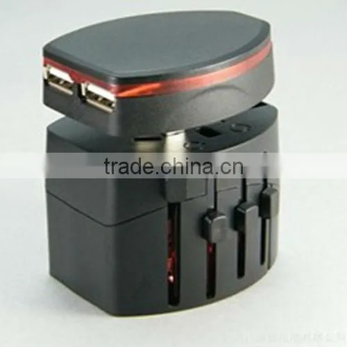 2013 Universal Travel Adaptor plug With Dual USB Charger