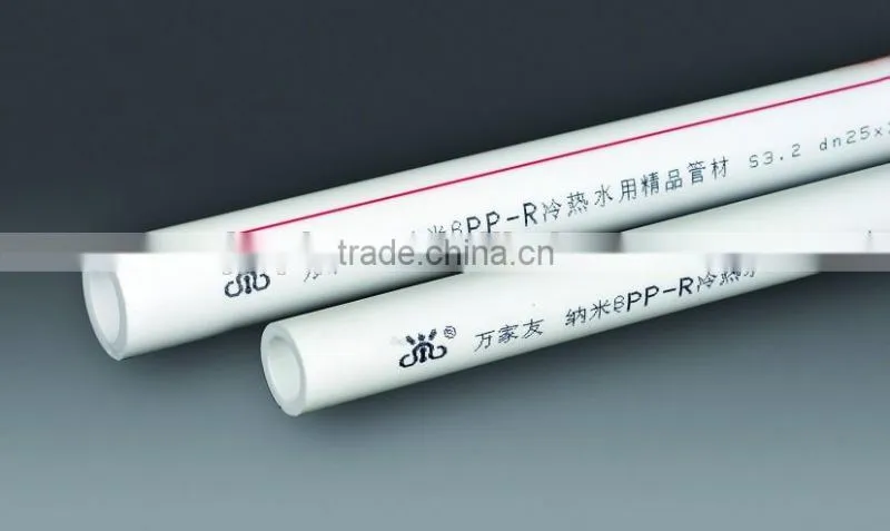 hot sell plastic pipes for hot and cold water PPR material