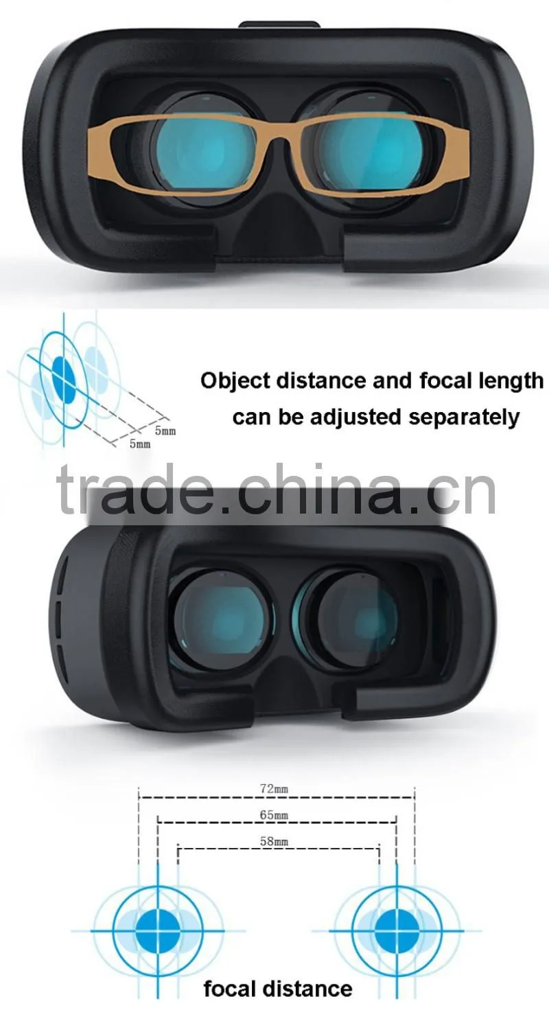 Google Cardboard VR BOX 2 II Smartphone Headset 3D Virtual Reality Glasses Helmet Goggle Oculus Rift DK2 Head Mount + Controller
