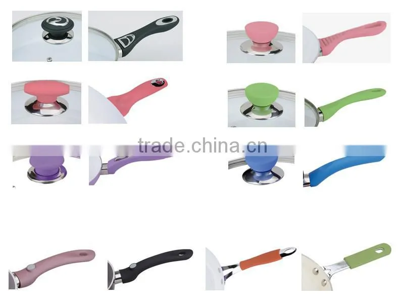 Trade Assurance Colorful aluminum ceramic cookware set turkey