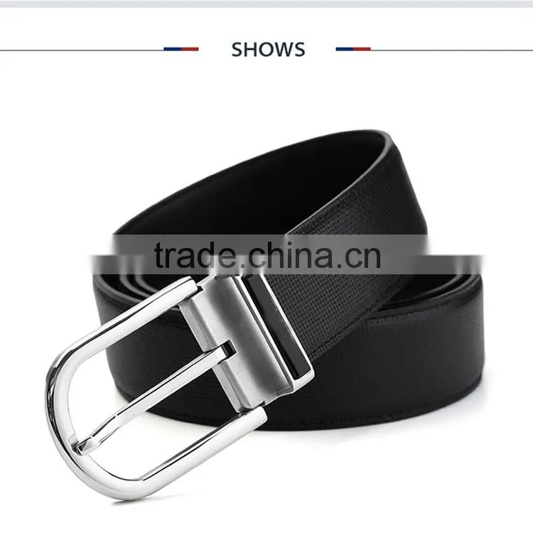 100% leather belt men With Classic Buckle in fashion design