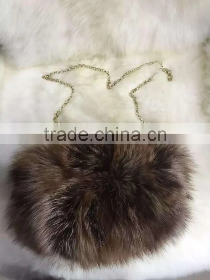 Genuine Red fox hand warmers/Handbag for gift OEM/Wholesale /Retail