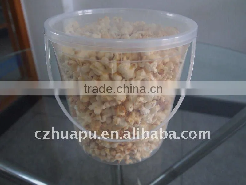 2.2litre popcorn plastic pail with lid for cinema