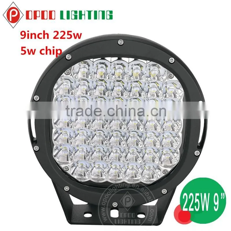Best 12 volt off road 9inch 225w led driving light/led work light