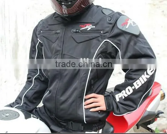 Breathable mesh fabric inside motorcycle jacket