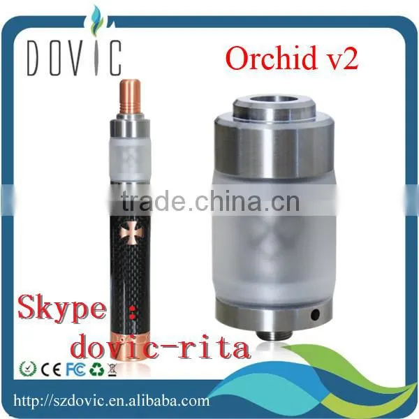 Clear tube bottom feeding design orchid atomizer orchid v2