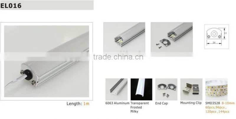 LED Aluminum profile various size and shape aluminium extrusion profile