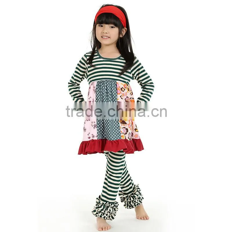 2016 kaiya skirt e-commerce firm fall cotton printed flower girls specialty baby brand clothing