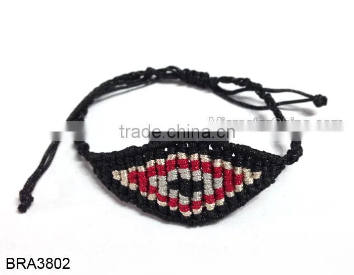 Wholesale String Knitted Macrame Turkish Eye Bracelet
