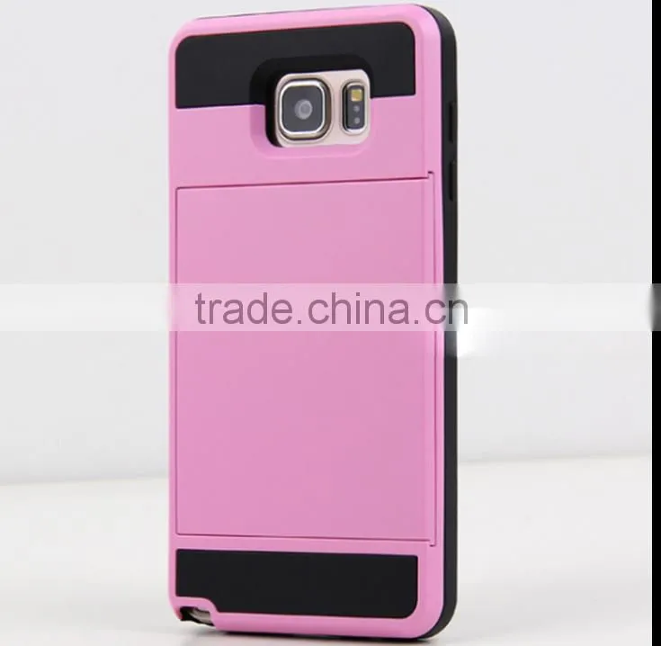Dual Layer Armor fundas Case Luxury Soft Hybrid Slim Back cases for iphone 4 4s 5 5s 5c 6 6s Plus case cover Slide Card Cover