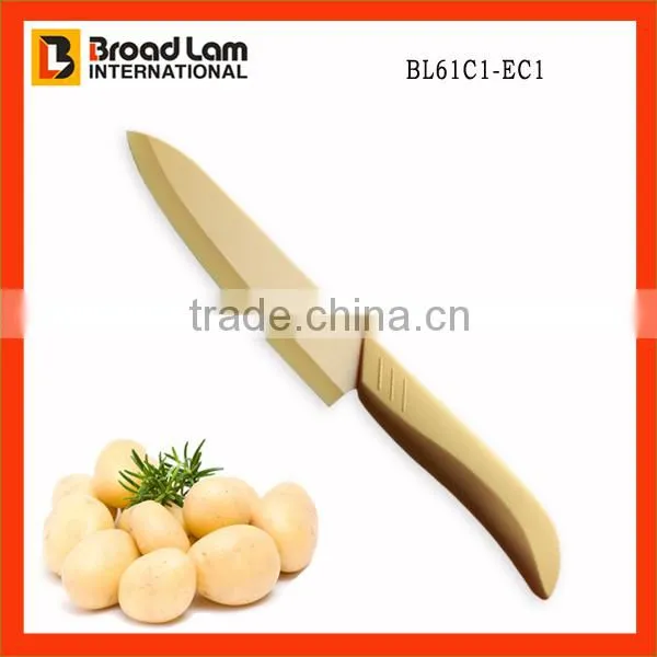 Healthy Anti-bacterial Ceramic Fruit Knife in Colorful Blade Size of 6 inch