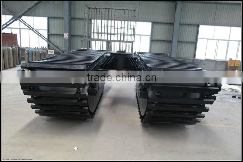 Amphibious excavator chain, Chain of floating pontoon